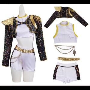 K-pop demon hunters Rumi Adult Small Set